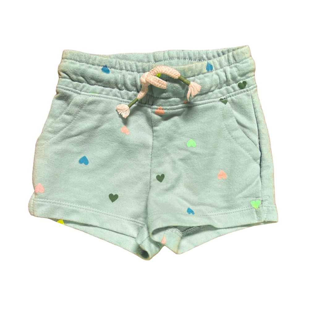 2T heart shorts w/drawstring and pockets